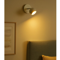 Aplique MARKAS ALYSSA para 1 luz GU10 bocha blanco