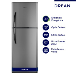 Heladera DREAN HDR400F30E Cíclica 397 Litros gris mate