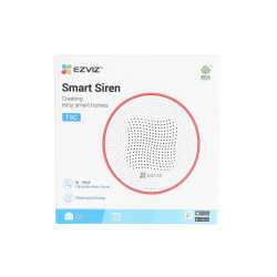 Sirena inteligente EZVIZ T9C IP54 con alarma antimovimiento 90-105dB