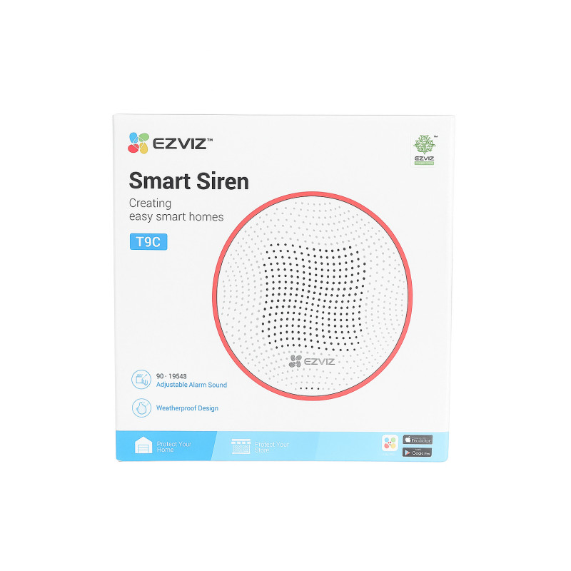 EZVIZ CS T9C A0 BG La sirène intelligente Ezviz CS T9C se distingue par sa capacité