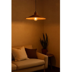 Colgante SAN JUSTO ENSENADA chapa para 1 luz E27 óxido