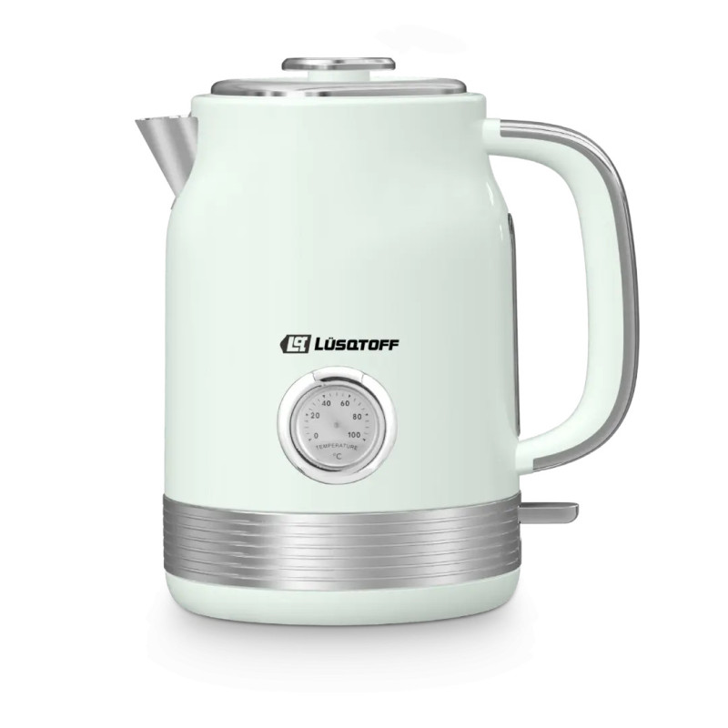 Pava eléctrica LUSQTOFF LQ-PV805 1,7 litros 2200W c/reloj temperatura color verde