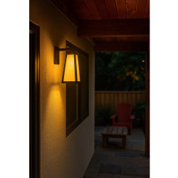 Farol SAN JUSTO PIRAMIDAL de pared para 1 luz E27 negro