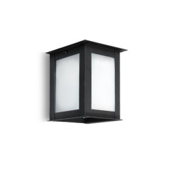 Farol SAN JUSTO ORIENT de pared 3 caras para 1 luz E27 negro