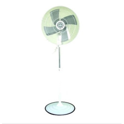 Ventilador de pie EMILUX 504 20' 100W paletas metálicas blanco