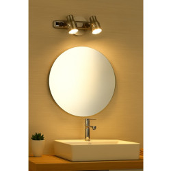 Aplique SAN LORENZO PARMA para 2 luces GU10 base liston platil