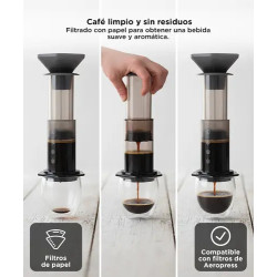Kit Cafetera prensa GADNIC CAFETE05 Cukpress portátil 240ml