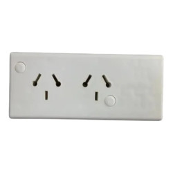 Base tomacorriente RICHI 2 tomas combinados polarizados