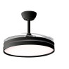 Ventilador de techo LILIANA VTHN603R retráctil 42' 130W paletas plásticas. Color negro