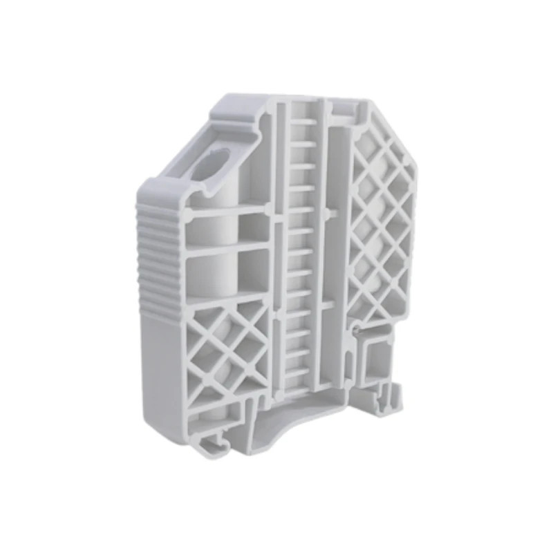 Extremo p/bornera doble tornillo ZOLODA para riel din NS-35 EKN2