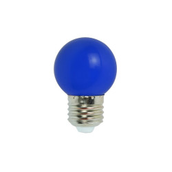 Lámpara led ILUMROS gota g45 1W E27 azul