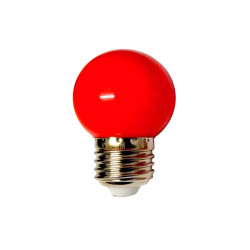 Lámpara led ILUMROS gota g45 1W E27 rojo