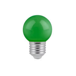 Lámpara led ILUMROS gota g45 1w E27 verde