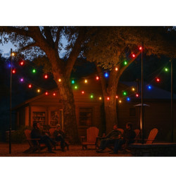 Lámpara led ILUMROS gota g45 1W E27 rojo