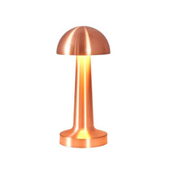 Velador led ILUMROS honguito 3W USB recargable 2700-6500K cobre