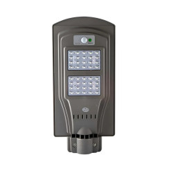 Alumbrado público led solar ILUMROS 60W c/pescante c/control 6500K luz fría dimm