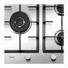 Anafe a gas WHIRLPOOL GMA9522X 5 hornallas empotrable 86cm acero inoxidable gris
