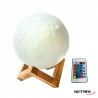 Lámpara de mesa led NETMAK LUNA 3D tactil RGB c/ control