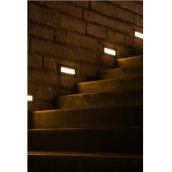 Embutido led 180° ILUMINACIÓN PHILA 2W 3000K luz cálida negro