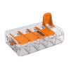 Conector empalme WAGO de  5 polos para cables de hasta 6mm