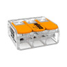 Conector empalme WAGO de  3 polos para cables de hasta 6mm