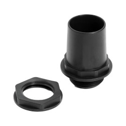 Conector NERA negro pvc 25mm 1' SISTELECTRIC