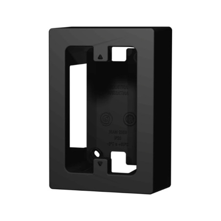 Caja rectangular NERA pvc negra monobock