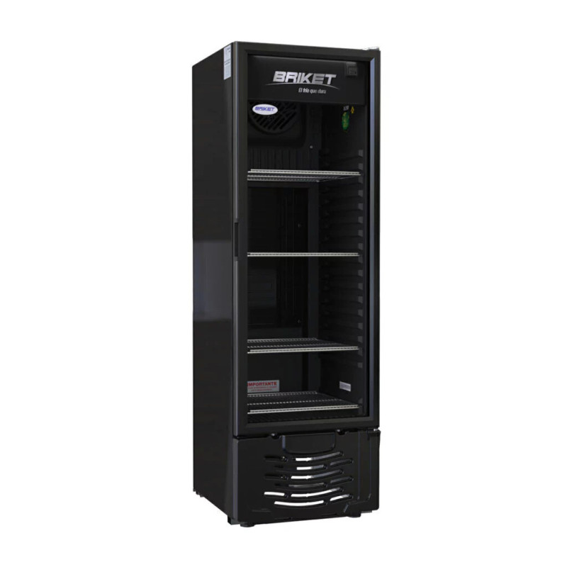 Heladera Exhibidora BRIKET Master 3030 Cíclica 293 Litros negro
