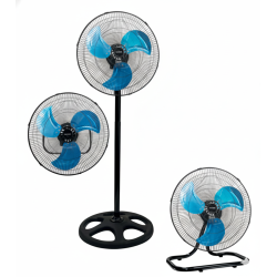 Ventilador de pie 3 en 1 CENTREX 18'' 100W paletas metálicas