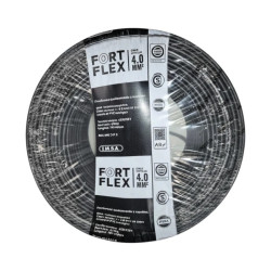 Cable unipolar FORTFLEX 4mm2 rollo negro CLASE 4 IRAM 2183