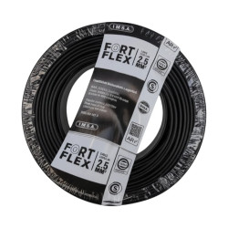 Cable unipolar FORTFLEX 2,5mm2 rollo por 100 metros negro CLASE 4 IRAM 2183