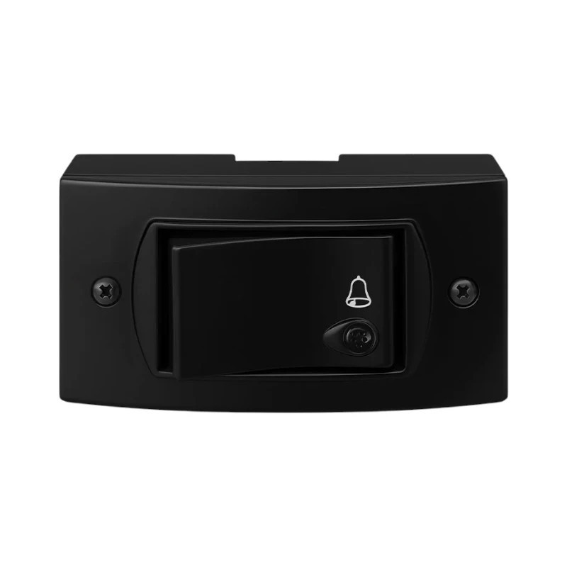 Verona black llave exterior JELUZ negro 1 pulsador 10A