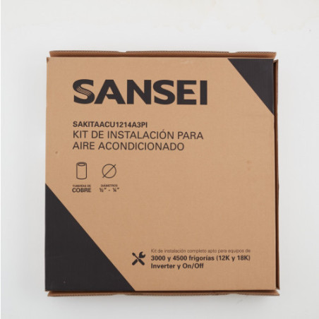 Kit de instalación de Aire acondicionado SANSEI 3000FG A 4500FG 1/4 y 1/2 inverter On-off