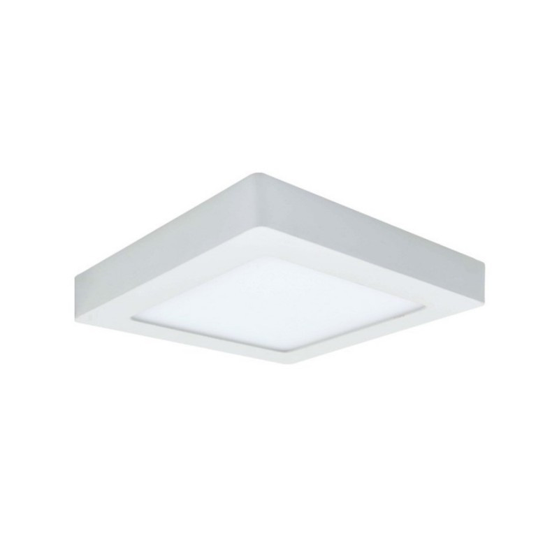 Plafón led BELLALUX cuadrado 18W 1440lm 6500K luz fría