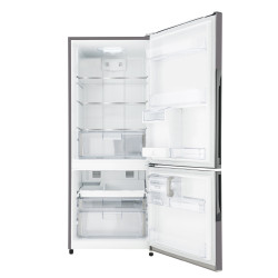 Heladera DREAN RZB520IJARX0 No Frost 520 litros freezer inferior y dispenser de agua y hielo gris