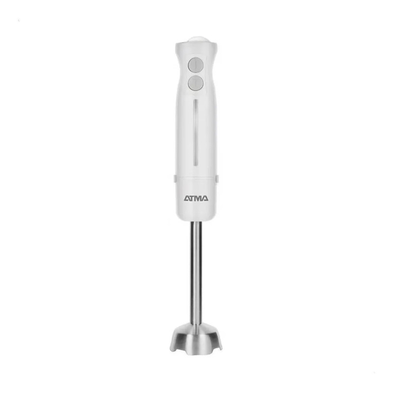 ATMA LICUADORA DE MANO 94LM8530P 600W ACERO INOX -BLANCA CON BOL PICADOR VASO MEDIDOR
