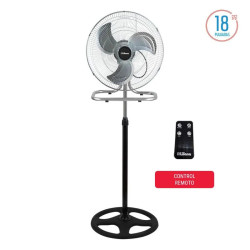 Ventilador de pie LILIANA VP18R 3 en 1 80W 3 paletas metálicas gris