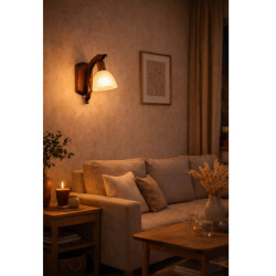 Aplique CARILUX para 1 luz E27 con tulipa