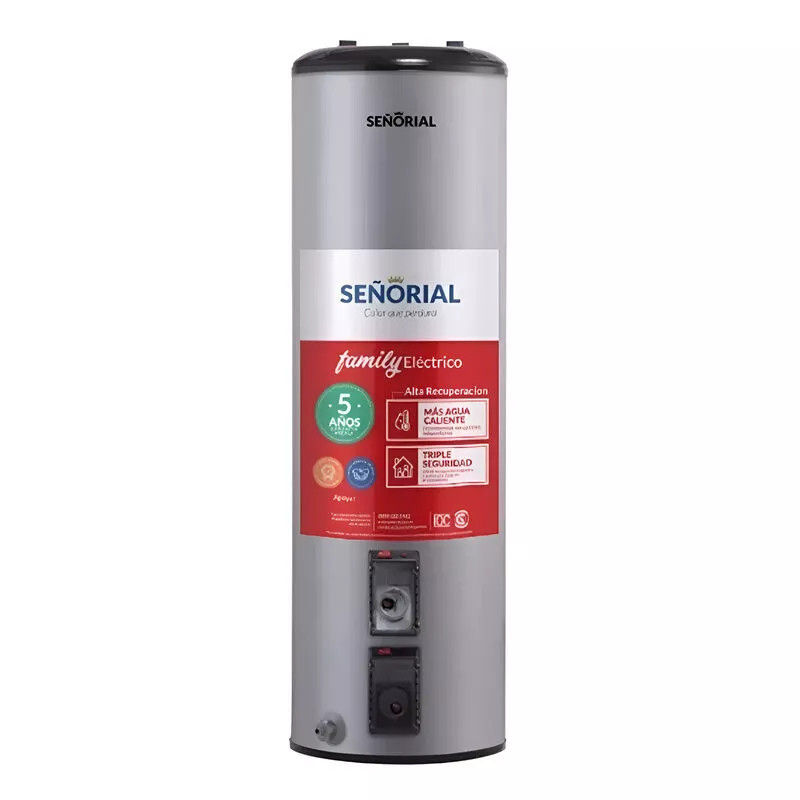 Termotanque eléctrico SEÑORIAL TESLFP-120AR de pie 120 litros carga superior OUTLET 'A'