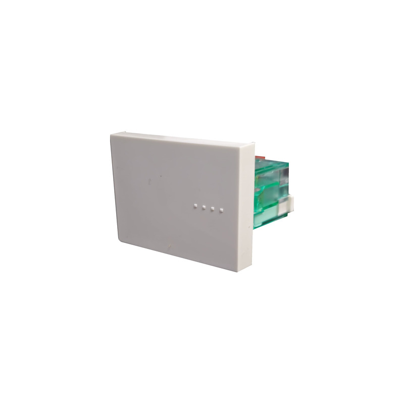 Módulo combinación CAMBRE BAUHAUS tecla doble 10A blanco