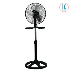 Ventilador de Pie 3 en 1 LILIANA VP10M 10'' paletas de metal - color negro