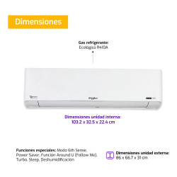Aire Acondicionado WHIRLPOOL 5160F 6000W Split frío calor Inverter