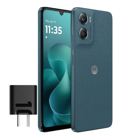 Celular MOTOROLA G06 4GB RAM 128GB azul con cargador