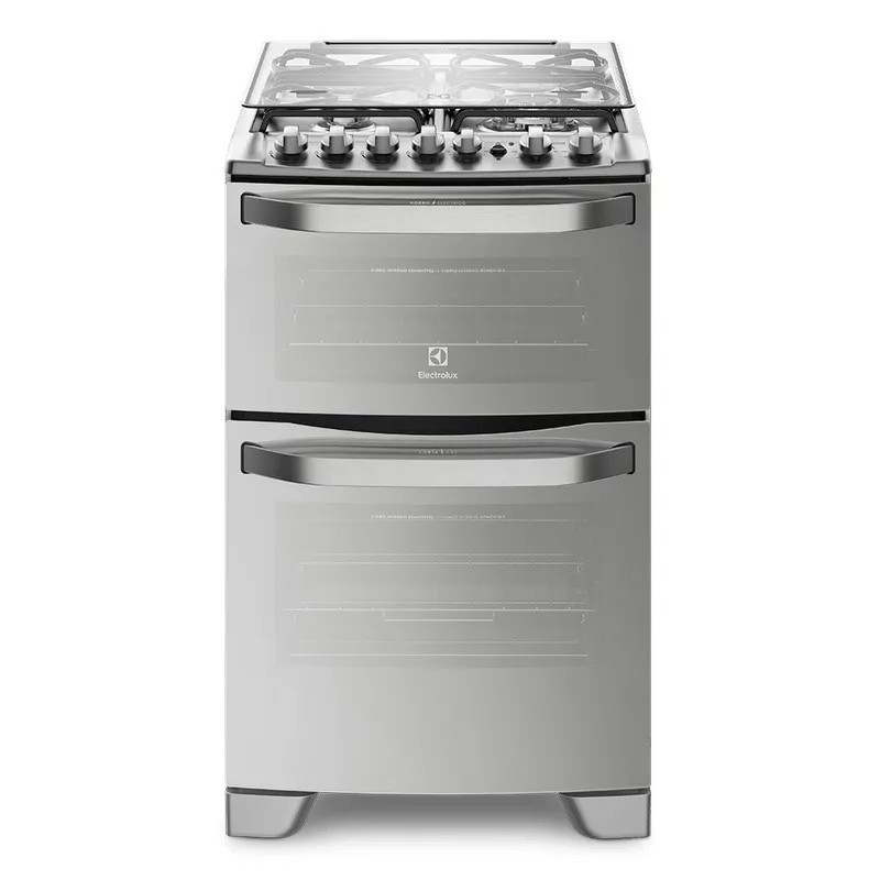 Cocina ELECTROLUX 56DXQ multigas 56cm 4 hornallas gris OUTLET A