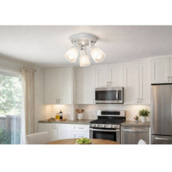 Spot SAN JUSTO LUJAN para 3 luces E27 con tulipa blanco