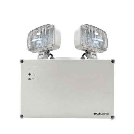 Luz de emergencia GAMASONIC estanca IP65 10W autonomía 2.5hs Outlet B