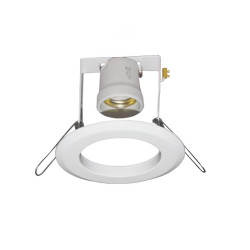 Spot de embutir FERROLUX para 1 luz E27 11cm chapa blanco