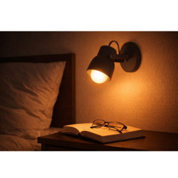 Spot SAN JUSTO de chapa para 1 luz E27 negro