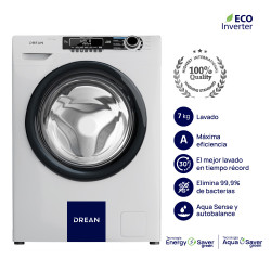 Lavarropa automático DREAN LCFDR0710SB0 Inverter carga frontal 7kg 1000rpm blanco
