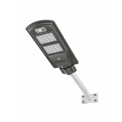 Alumbrado público led solar ILUMROS 60W c/pescante c/control 6500K luz fría dimm